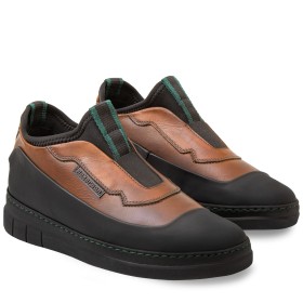SNEAKER AMIATA DONNA IN PELLE MARRONE TAN PAKERSON