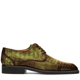 DERBY FIRENZE ALLIGATORE VERDE OLIVA PAKERSON