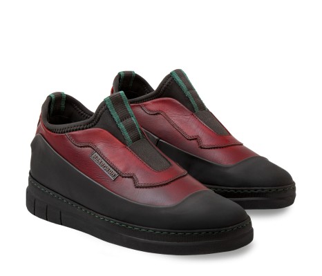 PAKERSON AMIATA SNEAKER FOR WOMEN IN BURGUNDY RED LEATHER