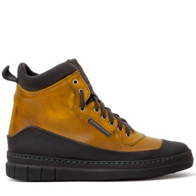 STIVALETTO APUANE DONNA IN PELLE GIALLO SENAPE PAKERSON