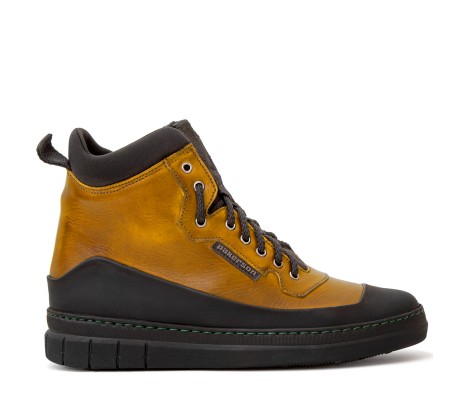 STIVALETTO APUANE DONNA IN PELLE GIALLO SENAPE PAKERSON