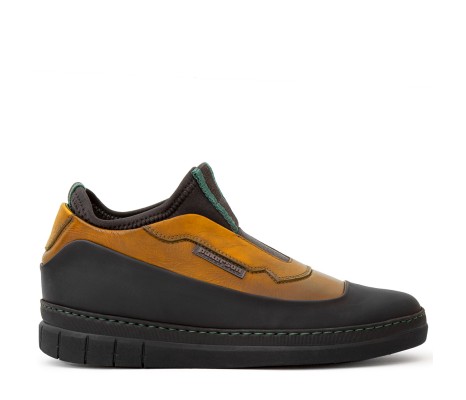 PAKERSON WOMEN'S ABETONE SHOE IN MUSTARD YELLOW LEATHER