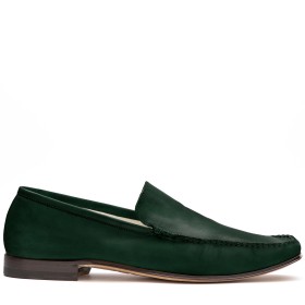 PAKERSON CERRETO MOCCASIN IN DEEP GREEN LEATHER