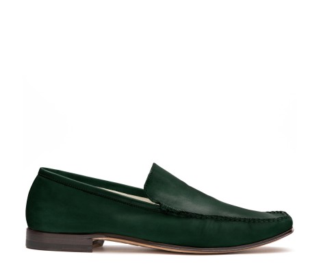 MOCASSINI CERRETO PELLE VERDE INTENSO PAKERSON