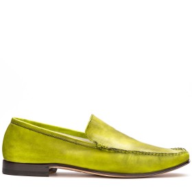 MOCASSINI CERRETO PELLE VERDE PISTACCHIO PAKERSON