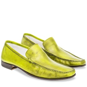 MOCASSINI CERRETO PELLE VERDE PISTACCHIO PAKERSON