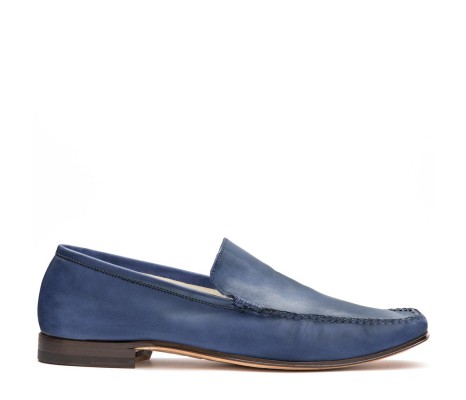MOCASSINI CERRETO PELLE BLU NAVY PAKERSON