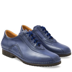 PAKERSON BOLGHERI DERBY IN BLUE NAVY LEATHER