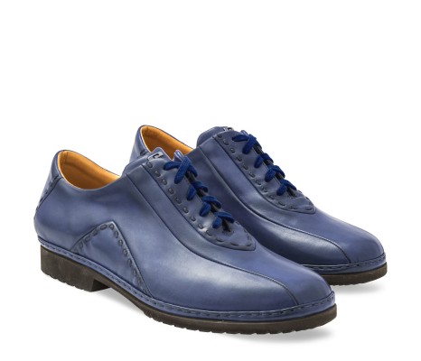 DERBY BOLGHERI PELLE BLU NAVY PAKERSON