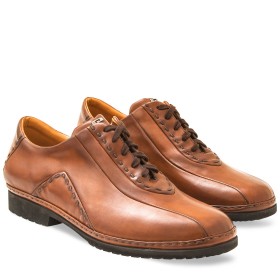 DERBY BOLGHERI PELLE MARRONE TAN PAKERSON