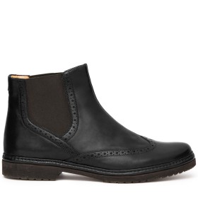 STIVALETTI COLLODI PELLE NERA PAKERSON