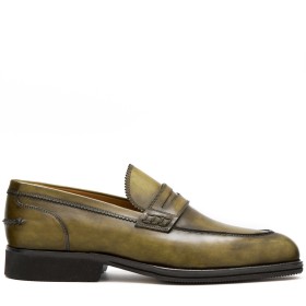 MOCASSINO LUCCA PELLE VERDE OLIVA PAKERSON