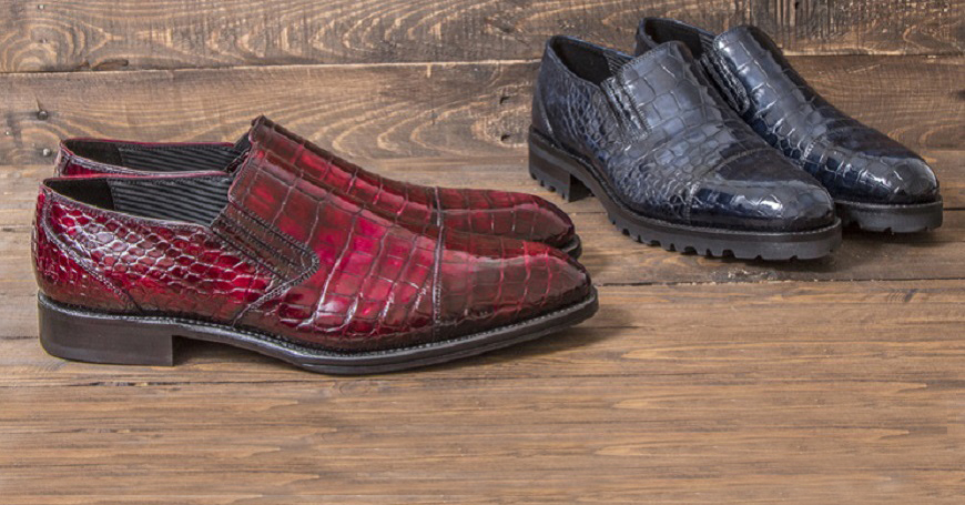 Scarpe in Pelle di Coccodrillo Pakerson
